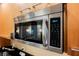 Stainless steel built-in microwave with digital display above a sink area at 2000 N Fashion Show Dr # 4302, Las Vegas, NV 89109