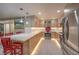 Bright modern kitchen features stainless steel appliances and expansive countertops at 205 E Harmon Ave # 1007, Las Vegas, NV 89169