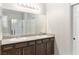 Bathroom features double sinks, granite countertops and separate glass enclosed shower at 2091 Hunt Woods Ct, Laughlin, NV 89029