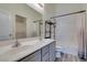 Bathroom features a double sink vanity, tub and shower combination, and closet at 2787 Fountain Ridge Ln, Henderson, NV 89074