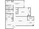 Detailed floor plan showcasing the layout of the home's living spaces and bedrooms at 3151 Soaring Gulls Dr # 1192, Las Vegas, NV 89128