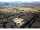 Aerial view of a residential neighborhood highlighting single-Gathering homes and desert landscaping at 3938 E Chaffe Ave, Pahrump, NV 89061