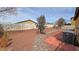 Backyard view of the hardscaped yard at 3938 E Chaffe Ave, Pahrump, NV 89061