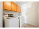 Laundry room with new washer and dryer at 3961 Equinox Ct, Las Vegas, NV 89147