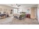 Spacious main bedroom with natural light and carpet floors, offering a relaxing retreat at 4442 Solitude Falls Ave, North Las Vegas, NV 89084