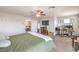 Spacious main bedroom features a ceiling fan and a large window for natural light at 4442 Solitude Falls Ave, North Las Vegas, NV 89084