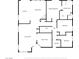 Detailed floor plan showcasing the layout with bedrooms, bathrooms, kitchen, living spaces, and laundry room at 5835 Farmhouse Ct, Las Vegas, NV 89141