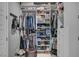 Organized walk-in closet with ample shelving, hanging space, and drawers at 6491 Wild Blue Ct, Las Vegas, NV 89135