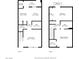 Detailed floor plan showcasing the layout of both floors in this lovely home at 7054 Burcot Ave # G40, Las Vegas, NV 89156