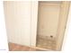Inside laundry closet with decorative patterned tile flooring and storage at 8101 Spur Ct, Las Vegas, NV 89145