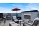 Enjoy outdoor living with a fireplace on your private rooftop deck at 9050 W Tropicana Ave # 1009, Las Vegas, NV 89147