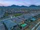 Aerial view of the community with mountains in the background at 154 Nine Mile Creek Dr, Las Vegas, NV 89138