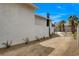Exterior view of the home with mature landscaping and a clean desert aesthetic at 2685 S Tenaya Way, Las Vegas, NV 89117