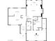 First-floor floor plan showing the kitchen, Gathering room, primary bedroom, and bathrooms at 2685 S Tenaya Way, Las Vegas, NV 89117