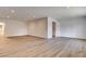 Large living area featuring modern wall accents, recessed lighting and open doorway at 2685 S Tenaya Way, Las Vegas, NV 89117