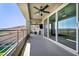 Spacious outdoor balcony featuring comfortable seating and scenic views at 270 Shaded Canyon Dr, Henderson, NV 89012