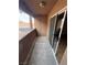 This covered balcony overlooks the parking lot and provides outdoor living space at 2750 S Durango Dr # 1080, Las Vegas, NV 89117