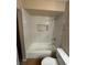 Modern shower-tub combo with tile surround and built-in niche at 2750 S Durango Dr # 1080, Las Vegas, NV 89117