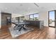 Game room with a pool table, pinball machine, bar and view overlooking mountains at 2787 La Bella Ct, Henderson, NV 89052