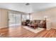 Comfortable living room offering hardwood floors, neutral colors, and a bright, airy atmosphere at 3125 N Buffalo Dr # 1091, Las Vegas, NV 89128