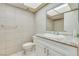Bathroom with tile flooring, vanity, and toilet at 3371 Royce Ct, Las Vegas, NV 89121