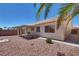 Backyard featuring desert landscaping and covered patio at 3750 Horseshoe Mesa St, Las Vegas, NV 89147