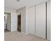 Bedroom with closet, showing entry to bathroom at 4562 Scott Ave, Las Vegas, NV 89102