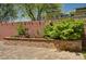 This custom brick planter adds natural beauty to the backyard at 6516 Austin Hope Ave, Las Vegas, NV 89118