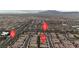 Aerial view of the home's location near N. Skye Village Rd and W. Sky Canyon Park Dr at 8393 Canyon Crevasse St, Las Vegas, NV 89166