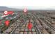 Aerial view of the home's location near Smith's, Highway 95, and W. Sky Canyon Park Dr at 8393 Canyon Crevasse St, Las Vegas, NV 89166