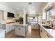 Contemporary kitchen featuring recessed lighting, stainless appliances, and an island at 8816 Saint Pierre Dr, Las Vegas, NV 89134