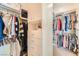 Walk-in closet featuring ample hanging space, shelving, and drawer storage, ensuring optimal organization at 9733 Camden Hills Ave, Las Vegas, NV 89145