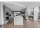 Modern kitchen featuring a large center island, sleek cabinets, and state-of-the-art appliances at 1108 Pine Island Ct, Las Vegas, NV 89134