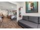 Bright living room featuring an open floor plan and a cozy seating area at 1174 King Lark St, Henderson, NV 89011