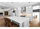 Spacious kitchen with stainless appliances, large island with bar seating, and modern finishes at 12169 Castilla Rain Ave, Las Vegas, NV 89138