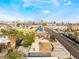 Nice aerial view of the neighborhood with the city skyline at 1408 E Carson Ave, Las Vegas, NV 89101
