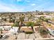 Aerial view of homes with the city skyline in the distance at 1408 E Carson Ave, Las Vegas, NV 89101