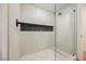 Modern shower with rainfall showerhead and custom niche at 1917 N Moapa Valley Blvd, Logandale, NV 89021