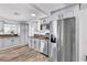 Modern kitchen with stainless steel appliances, ample cabinetry, and stylish finishes at 2021 N Michael Way, Las Vegas, NV 89108