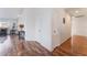Hallway features beautiful laminate floors and access to other areas of the home at 2117 Mountain Sunset Ave, North Las Vegas, NV 89031