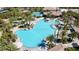 Aerial view of the resort-style pool with ample space for lounging and swimming at 236 Dog Leg Dr, Las Vegas, NV 89148