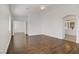 Spacious main bedroom features hardwood flooring, arched doorway and natural light at 236 Dog Leg Dr, Las Vegas, NV 89148