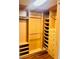 Spacious walk-in closet with custom shelving and ample storage solutions for organization at 3664 Rawhide St, Las Vegas, NV 89120