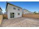 Backyard featuring a brick-paved patio area and a sliding glass door at 3736 Paseo De Paz Ave, Las Vegas, NV 89115