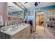 Bathroom featuring double sinks and cabinets at 405 Longtree Ave, Henderson, NV 89011
