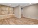 Bedroom with built-in cabinets and hardwood floors at 516 Arizona St, Boulder City, NV 89005