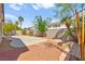 Backyard featuring desert landscaping, and block wall at 5752 Shermer Ct, Las Vegas, NV 89120