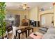 Open concept living space with access to the backyard area and ample natural light at 5752 Shermer Ct, Las Vegas, NV 89120