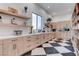 Large kitchen with custom cabinetry, countertop space, and modern appliances at 6265 Iron Mountain Rd, Las Vegas, NV 89131
