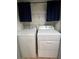 Efficient laundry room equipped with a washer and dryer, offering convenience for residents at 7904 Greycrest Ct # 104, Las Vegas, NV 89145